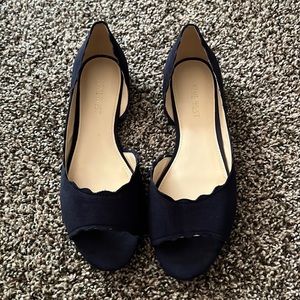 Nine West navy blue flats
